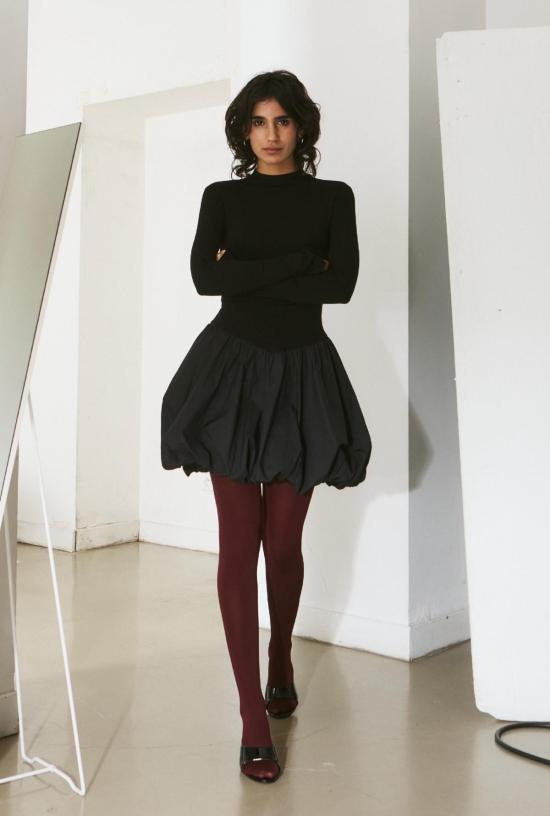  샘디 숏 원피스 사엠디 클라우드 드레스 블랙 - SAEMDI