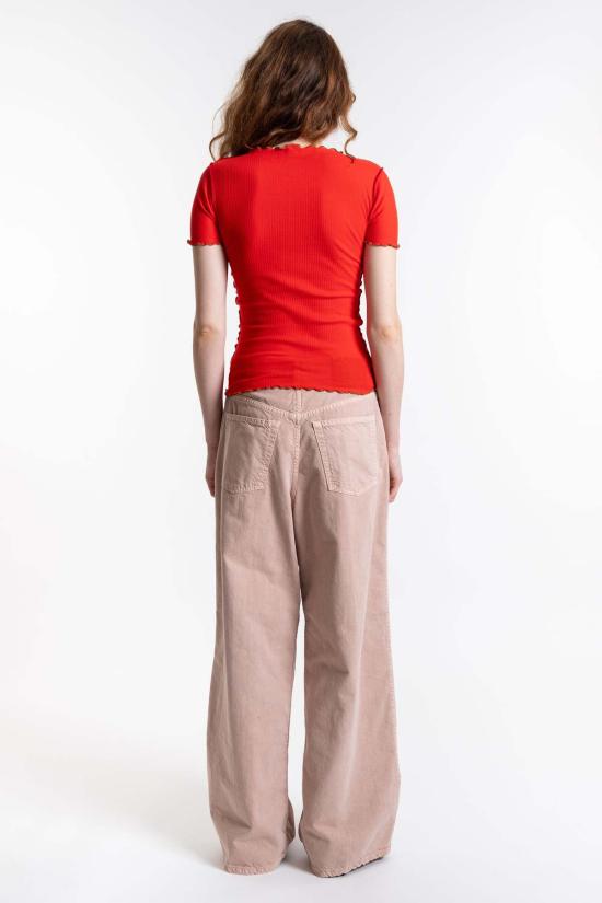  하이쿠레 스트레이트 팬츠 캔디 트윌 45 팬츠 스킨 - HAIKURE