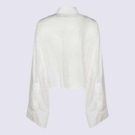  MM6 메종마르지엘라 셔츠 Mm6 메종 마르지엘라 화이트 셔츠 - MM6 MAISON MARGIELA