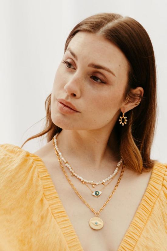  시에라 윈터 주얼리 목걸이/팬던트 러버스 아이 목걸이 (말라카이트) - SIERRA WINTER JEWELRY