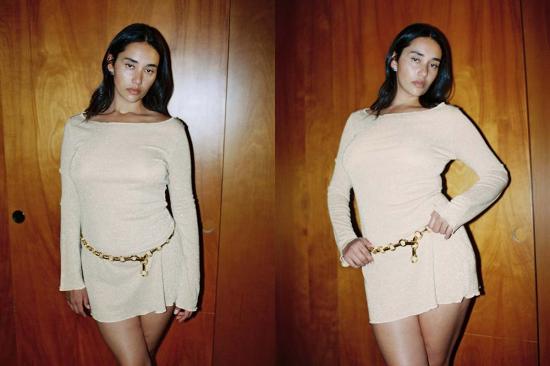  질 로드리게즈 숏 원피스 길 로드리게즈 쉬머 니트 일렉트라 드레스 - GIL RODRIGUEZ