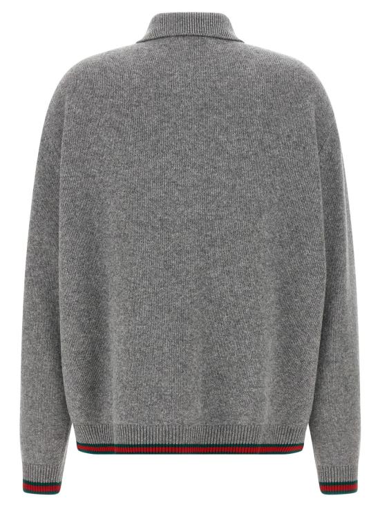  구찌 가디건 폴로  그레이 - GUCCI