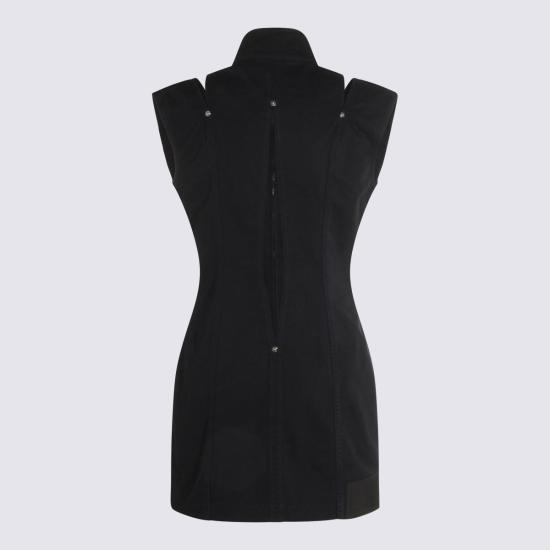  장 폴 고티에 숏 원피스 슬릿 코튼 드레스 네이비 - JEAN PAUL GAULTIER