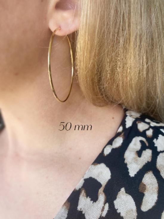  골드파이 이어링 골드 피 18k 골드 필드 엔드리스 후프 - GOLDFI