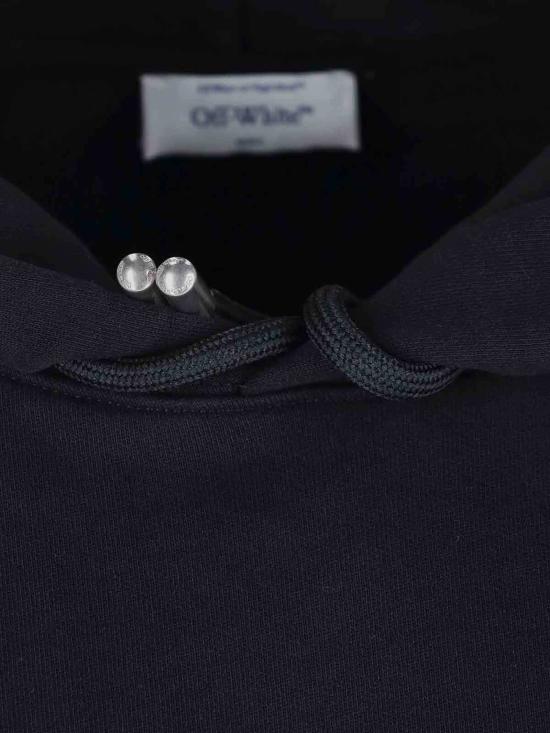  오프화이트 긴팔 티셔츠 클라우디 애로우 스케이트 후드티 블랙 - OFF WHITE