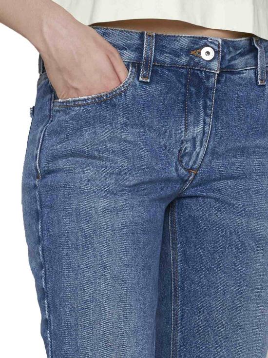  오프화이트 데님 팬츠 하이라이즈 플레어 진 데님 - OFF WHITE