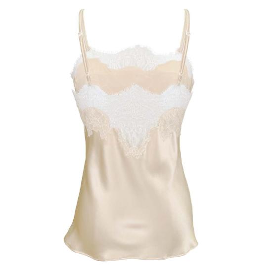  크리스텔 바라자 캐미솔 듄 실크  화이트 - KRYSTELL BARRAZA