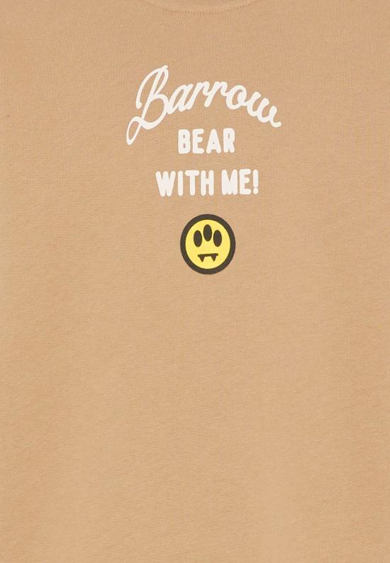  [키즈] 바로우 풀오버 어린이용  베어 스웨트셔츠 베이지색 - BARROW