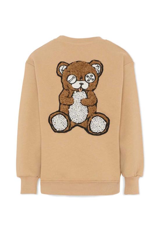  [키즈] 바로우 풀오버 어린이용  베어 스웨트셔츠 베이지색