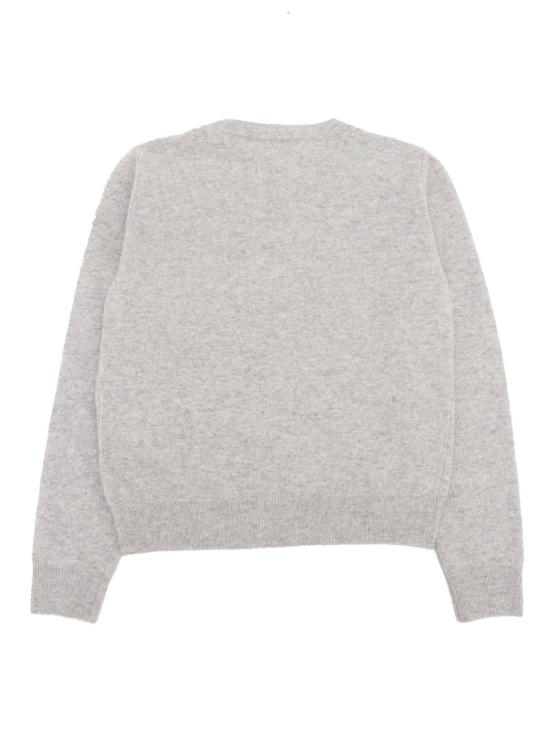  [키즈] 몽클레어 풀오버 키즈 크루넥 스웨터 (회색) - MONCLER