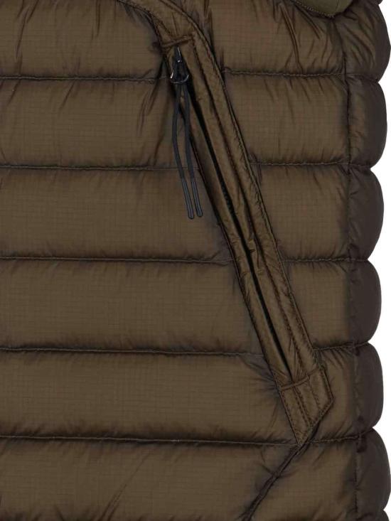  씨피 컴퍼니 베스트 C.P. 회사 고글 다운 패딩 조끼 (녹색) - C.P. COMPANY