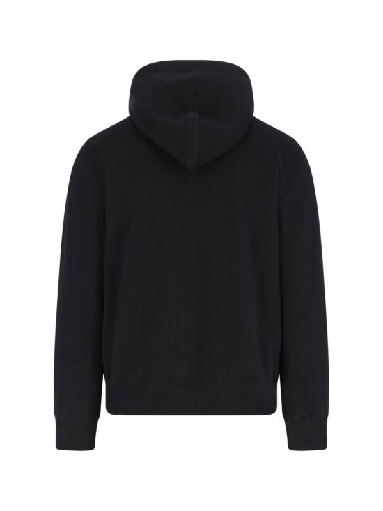  꼼데가르송 스웨터 Comme Des Garçons 플레이 풀집 후디 블랙 - COMME DES GARCONS