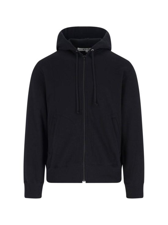  꼼데가르송 스웨터 Comme Des Garçons 플레이 풀집 후디 블랙