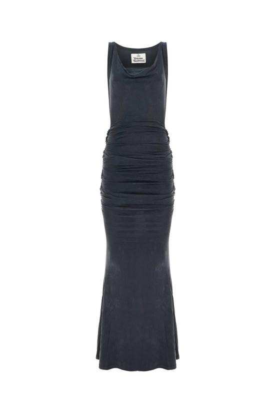  비비안웨스트우드 롱 원피스 비비안 웨스트우드 스트레치 큐프로 드레스 블랙
