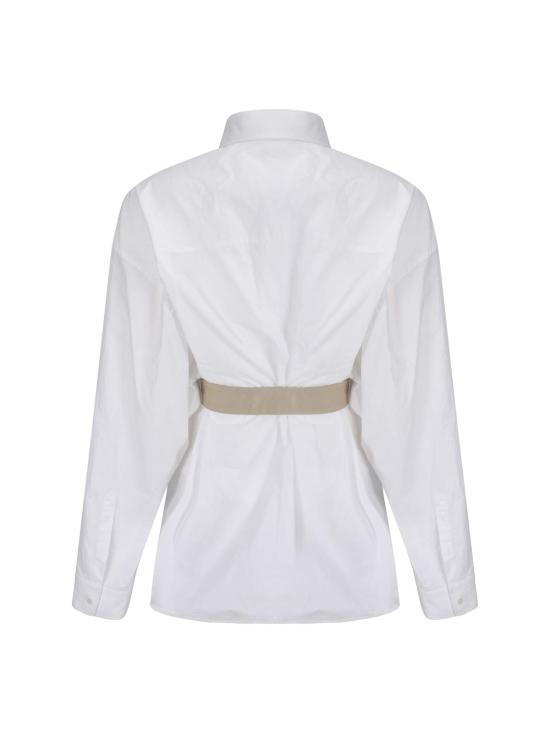  발렌시아가 셔츠 벨트 셔츠 화이트 - BALENCIAGA