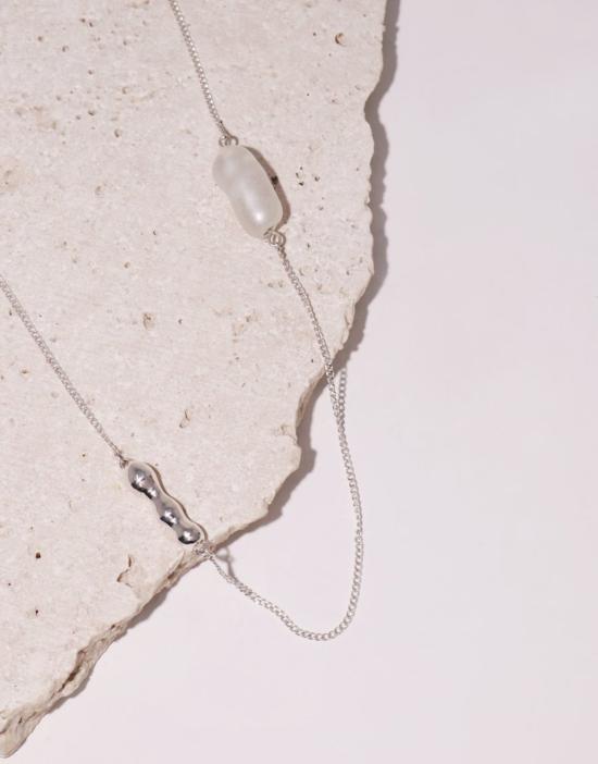  클레드 목걸이/팬던트 쇼어라인 롱 네크리스 스털링 실버 - CLED