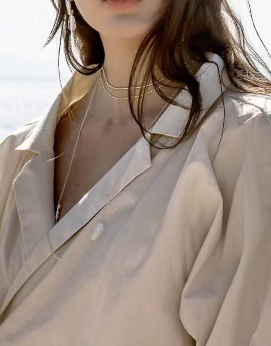  클레드 목걸이/팬던트 쇼어라인 롱 네크리스 스털링 실버 - CLED