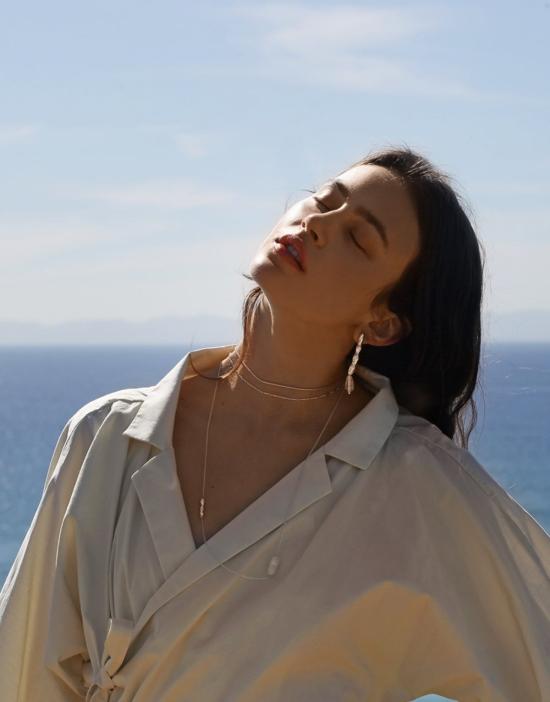  클레드 목걸이/팬던트 쇼어라인 롱 네크리스 스털링 실버 - CLED