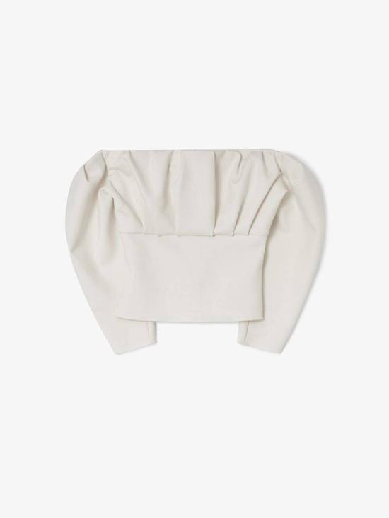  하우스 오브 다그마르 블라우스 하우스 오브 다그마 조각상 상판 화이트 - HOUSE OF DAGMAR