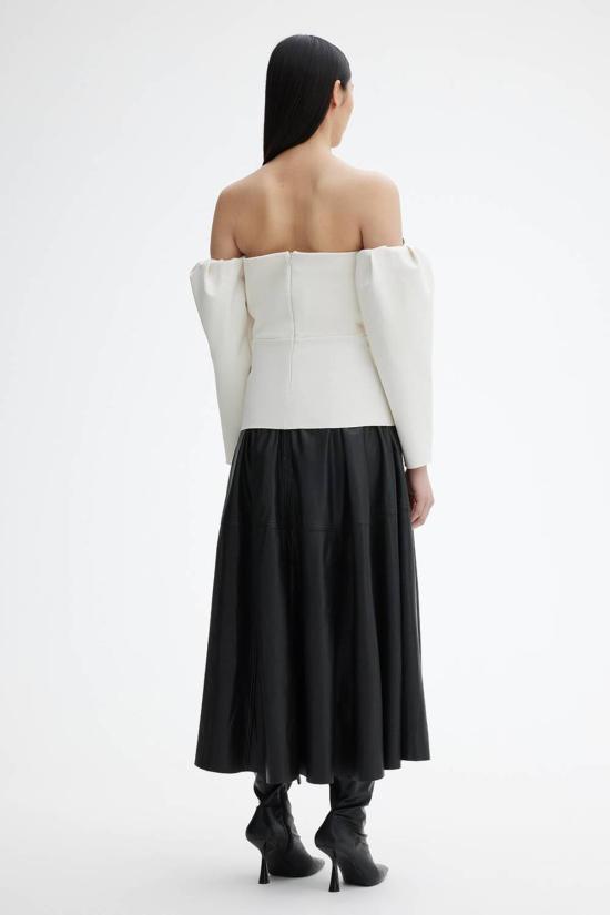  하우스 오브 다그마르 블라우스 하우스 오브 다그마 조각상 상판 화이트 - HOUSE OF DAGMAR