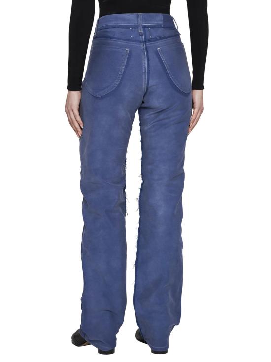  마르지엘라 데님 팬츠 메종  디스트레스드 진 이펙트 진 코발트 블루 - MAISON MARGIELA