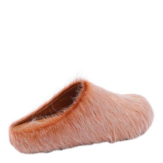  마르니 뮬/슬리퍼 마니 롱 헤어 푸스베트 사보트  윈터 위트 - MARNI