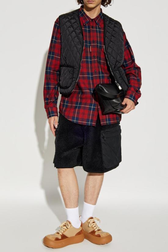  디스퀘어드2 긴팔 셔츠 Dsquared2 체크  F 인디고/레드 - DSQUARED2