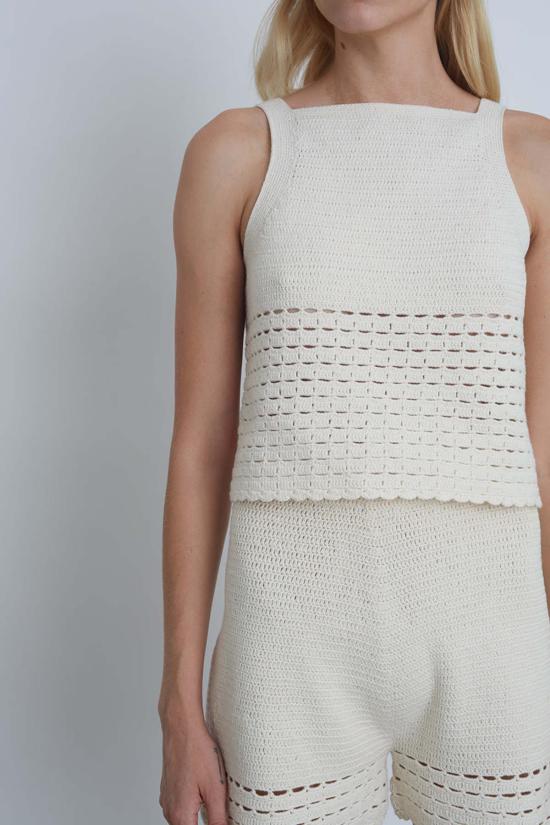  일레븐 식스 민소매 티셔츠 테라 탱크 아이보리 - ELEVEN SIX