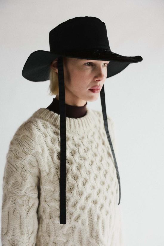  자네사레온 모자 자네사 레오네 실로 버킷햇 블랙 - JANESSA LEONE