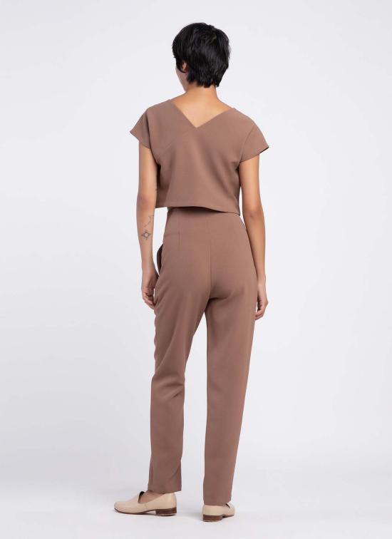  KAAREM 스트레이트 팬츠 Kaarem Sam 하이웨이스트 포켓 팬츠 카멜 - OTHER BRANDS