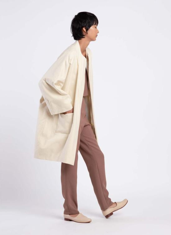  KAAREM 스트레이트 팬츠 Kaarem Sam 하이웨이스트 포켓 팬츠 카멜 - OTHER BRANDS