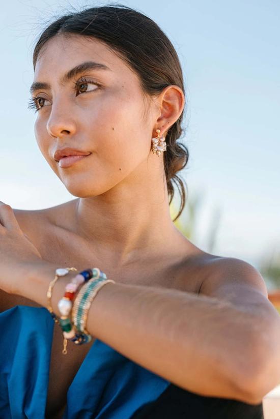  누데이 컬렉션 이어링 눈데이 컬렉션 컨버터블 진주 클러스터 귀걸이 - NOONDAY COLLECTION