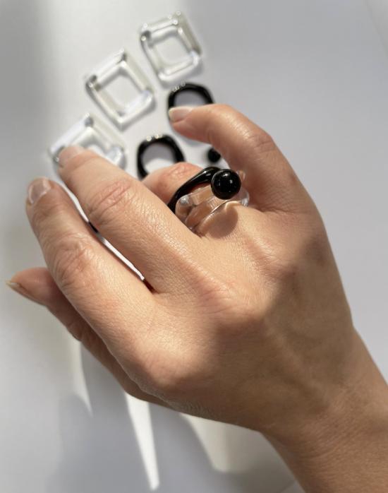  제인 다렌스부르그 반지 제인 다렌스버그 스퀘어 링 클리어 - JANE DARENSBOURG