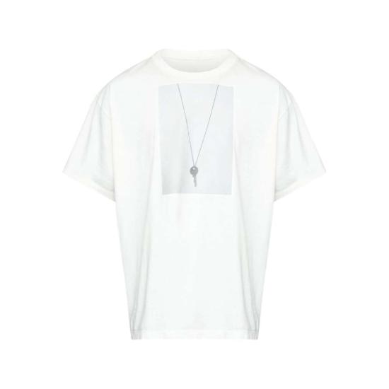  MM6 메종마르지엘라 탑 Mm6 메종 마르지엘라 티셔츠 화이트