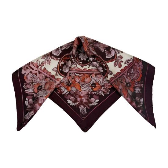  크리스텔 바라자 머플러/스카프 Krystell Barraza 아이리스 실크 반다나 - KRYSTELL BARRAZA