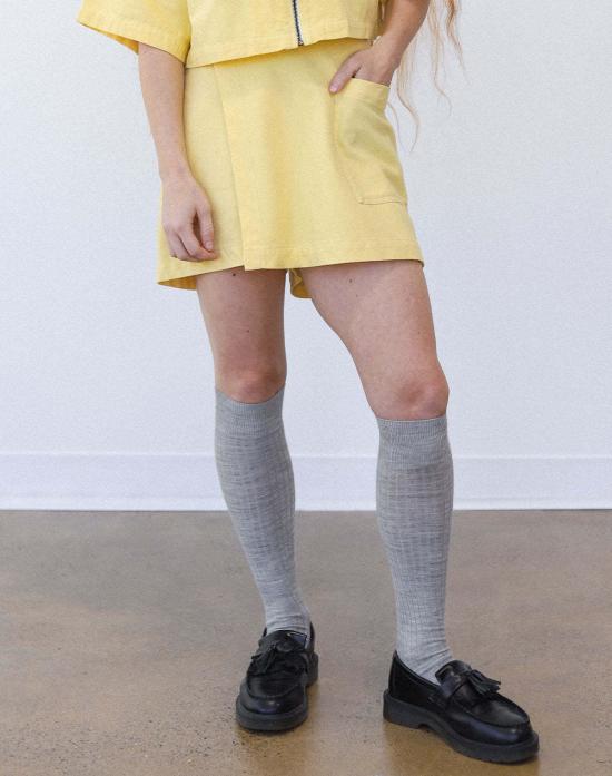  노블 숏 스커트 유틸리티 스커트 버터 - NOBLE