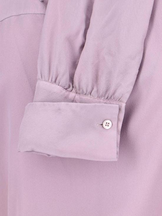  마르지엘라 긴팔 티셔츠 메종  실크 긴팔 셔츠 핑크 - MAISON MARGIELA