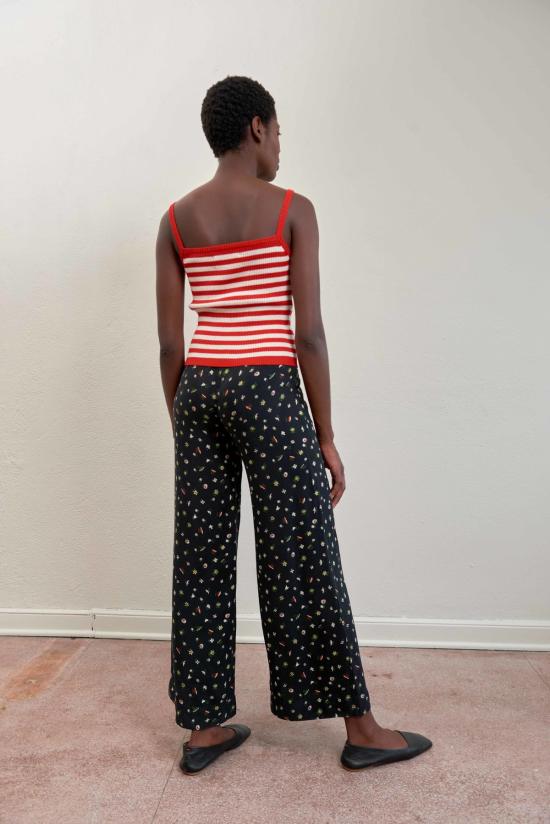  마리아 스탠리 민소매 티셔츠 아누 리브드 탱크 피킬로 스트라이프 - MARIA STANLEY