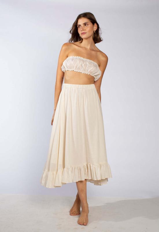  Loup Charmant 롱 스커트 루프 샤르망 사이프러스  내추럴 - LOUP CHARMANT