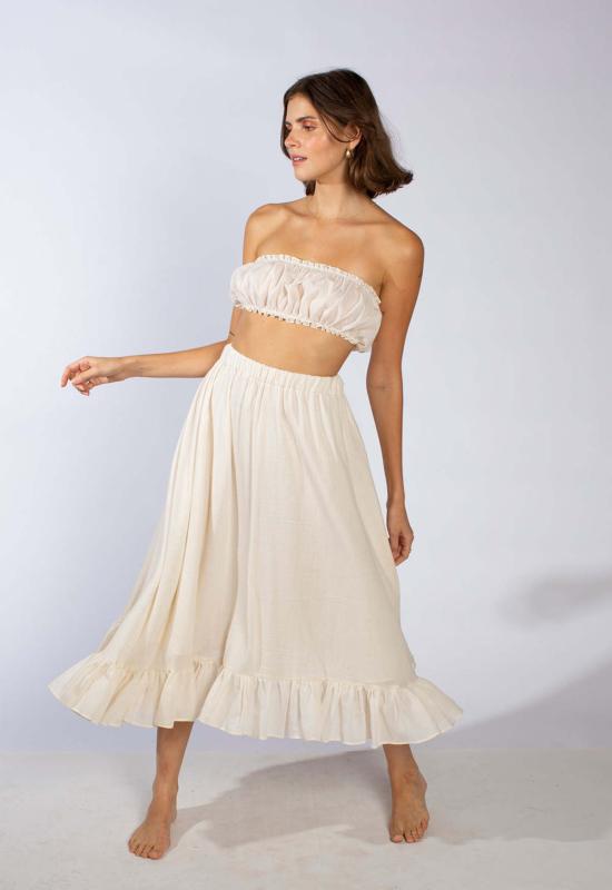  Loup Charmant 롱 스커트 루프 샤르망 사이프러스  내추럴