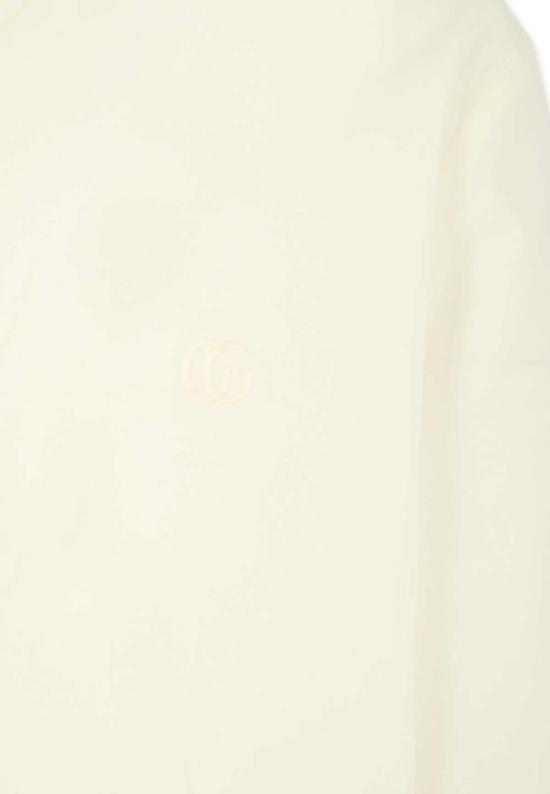  구찌 셔츠 키즈 아이보리 셔츠 아이보리 - GUCCI