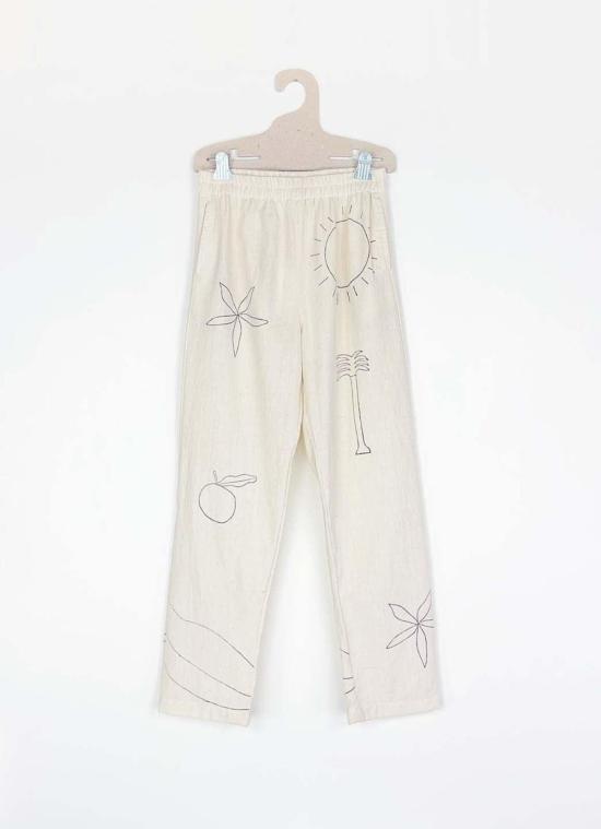  PO-EM 스트레이트 팬츠 포엠 라운저  썸머블록