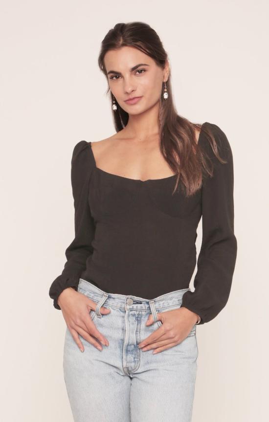  메릿 찰스 블라우스 뷰티  코르셋 데이트 나이트 탑 - MERRITT CHARLES