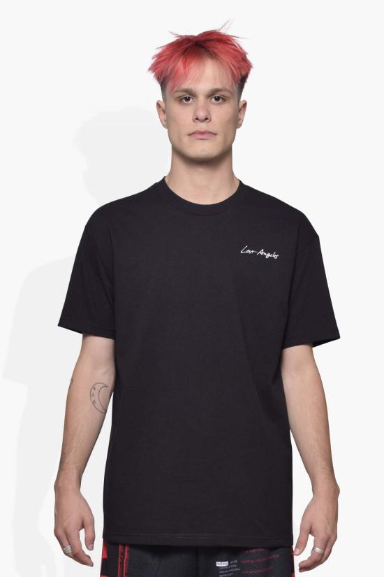  더 셀렉트 반팔 티셔츠 셀렉트 로스트 앤젤레스 T2 블랙 - THE CELECT