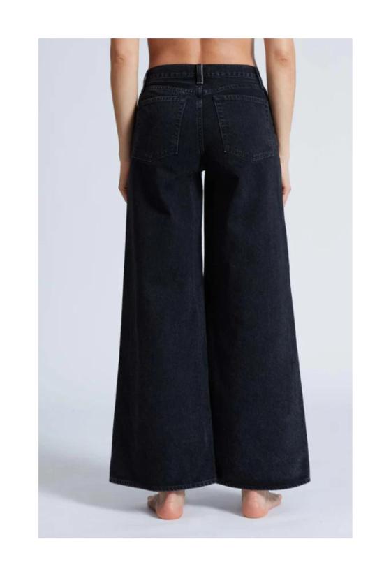  ASKK 뉴욕 데님 팬츠 Askk Ny Atomic 와이드 레그 진 블랙 - ASKK NY