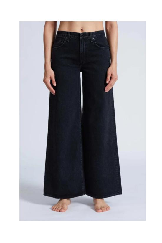  ASKK 뉴욕 데님 팬츠 Askk Ny Atomic 와이드 레그 진 블랙