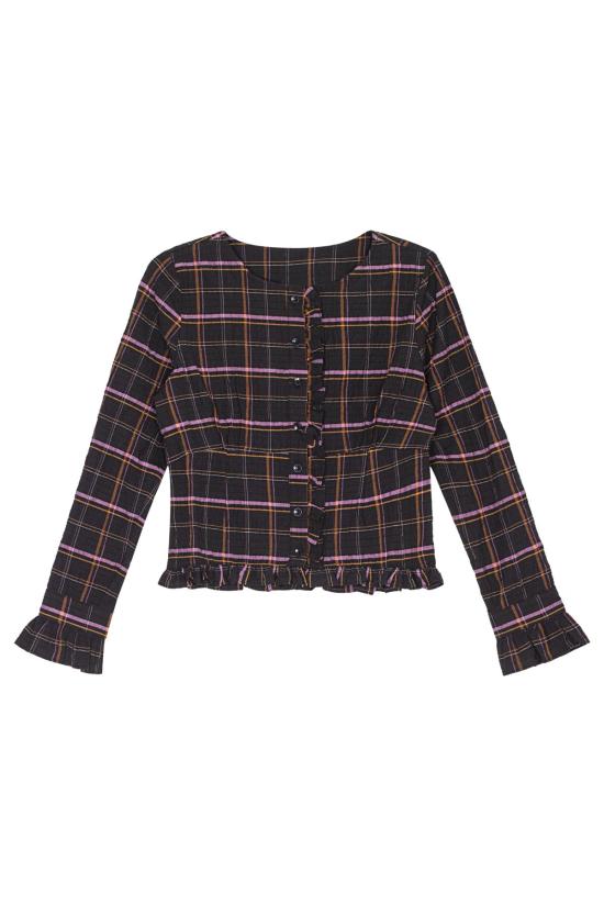  언타이틀드 인 모션 블라우스 무제 인 모션 아멜리아 탑 비브 플래드