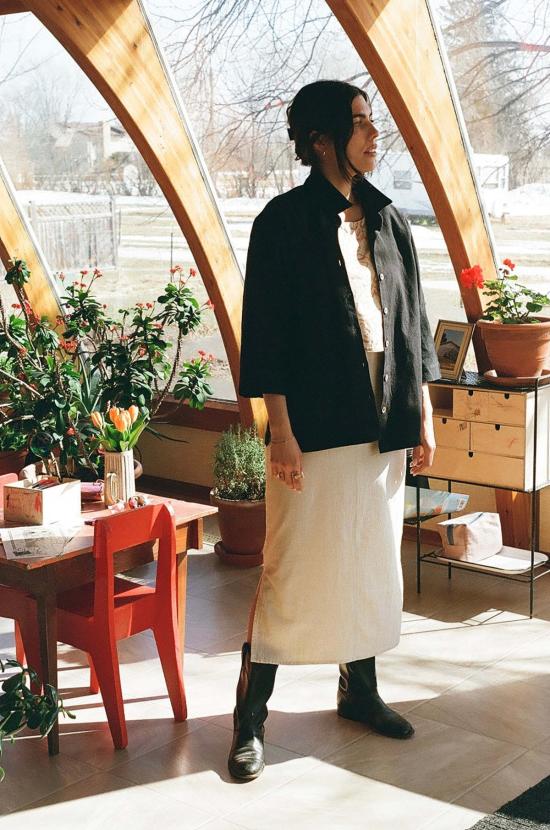  PO-EM 셔츠 포엠 카사  뉴 문 블랙 - PO EM