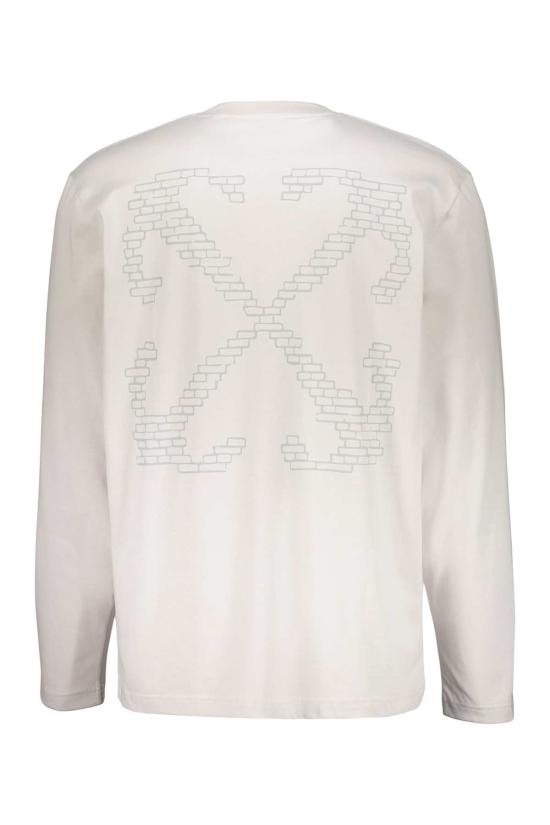  오프화이트 긴팔 티셔츠 그레이 - OFF WHITE