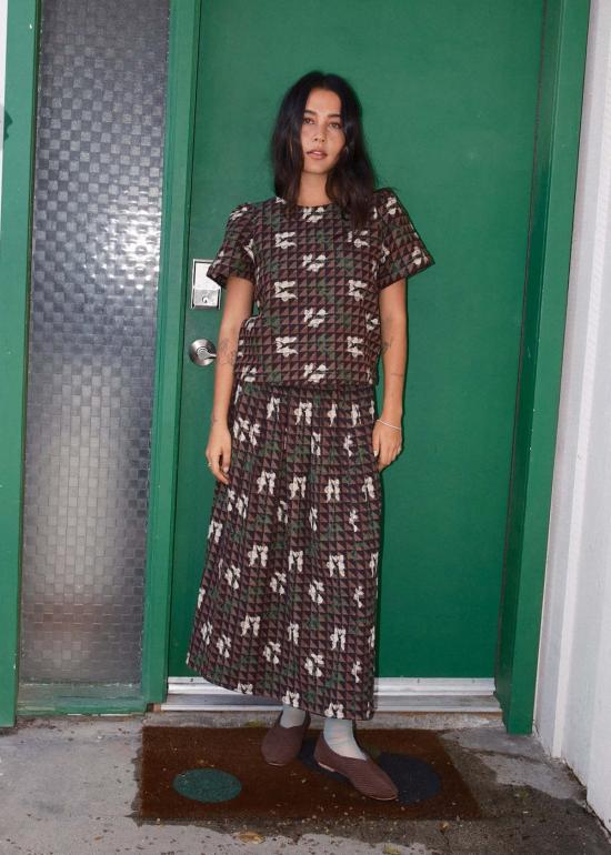  에이스 앤 지그 블라우스 에이스 & 지그 루이자 탑 아트리움 - ACE & JIG